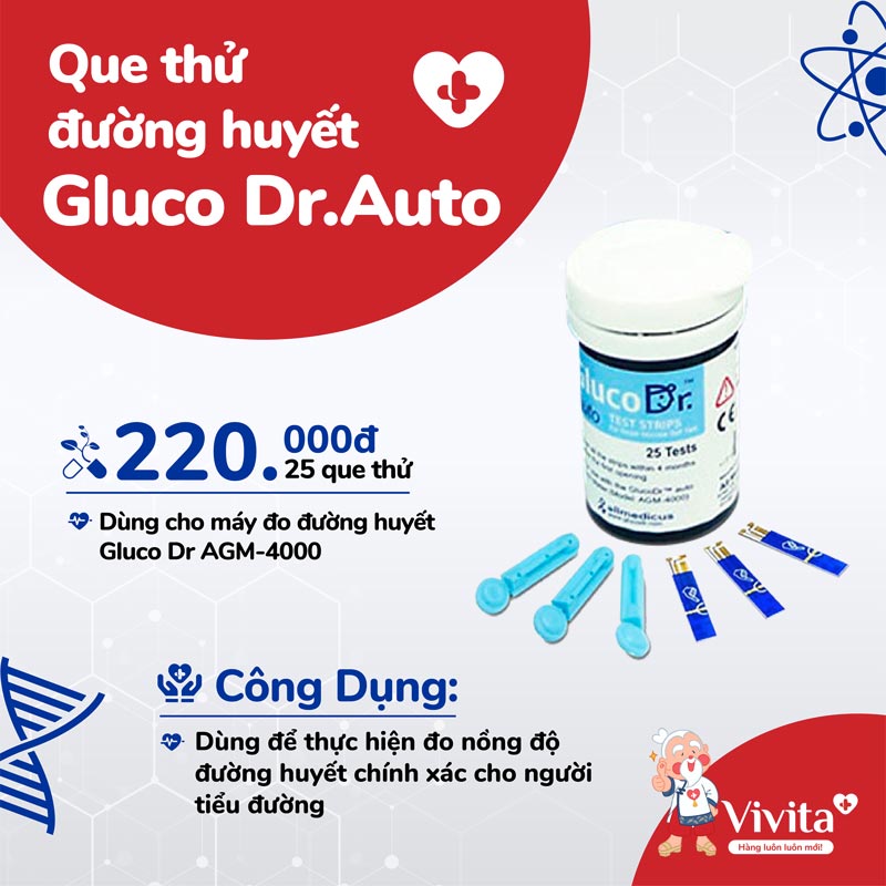 qua thử đường huyết gluco dr auto