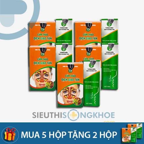 Cẩm Thảo Dịch Giao Tán & Thông Khiếu Dịch Xoang Tán - Mua 5 bộ tặng kèm 2 bộ