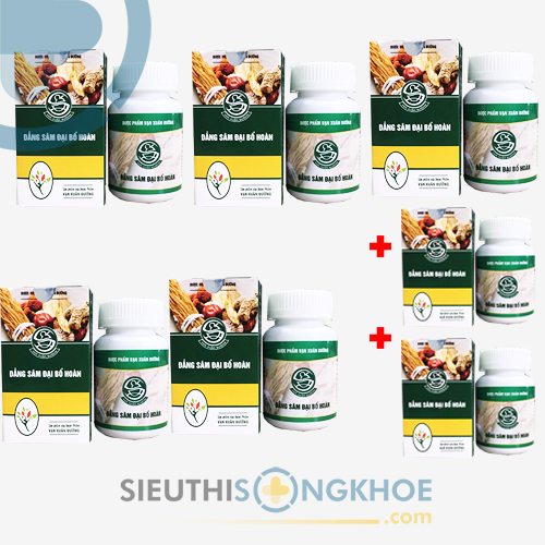 Đẳng Sâm Đại Bổ Hoàn - Liệu trình 5 hộp tặng kèm 2 hộp - Hỗ trợ tăng cân an toàn
