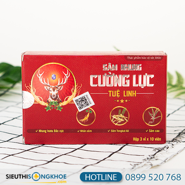 Sâm Nhung Cường Lực Tuệ Linh - Hỗ trợ cải thiện sinh lý nam