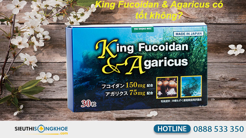 king fucoidan & agaricus có tốt không