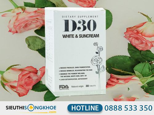 d30 white & suncream có tốt không