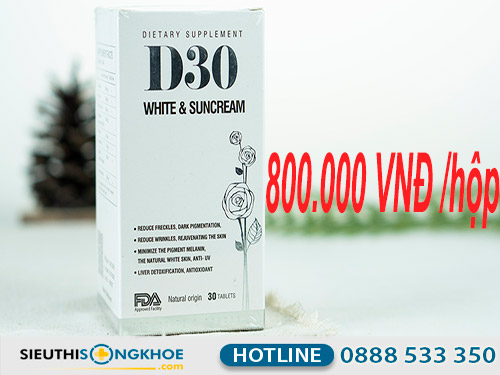 d30 white & suncream giá bao nhiêu 