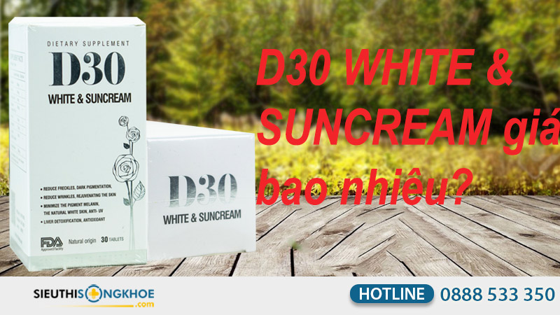 d30 white & suncream giá bao nhiêu