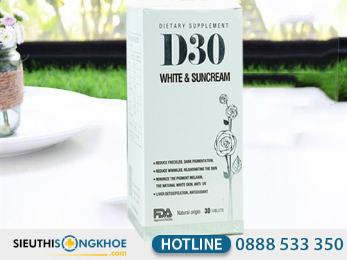 d30 white & suncream giá bao nhiêu