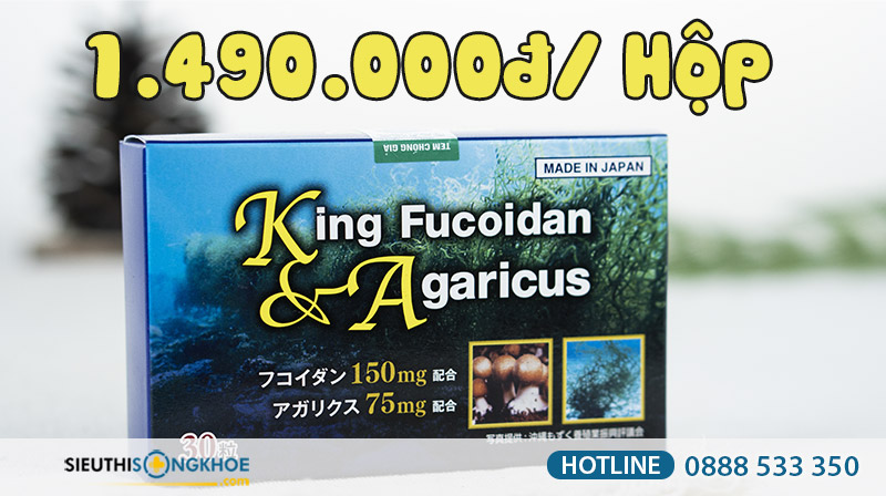 mua vien uong king fucoidan & agaricus o dau