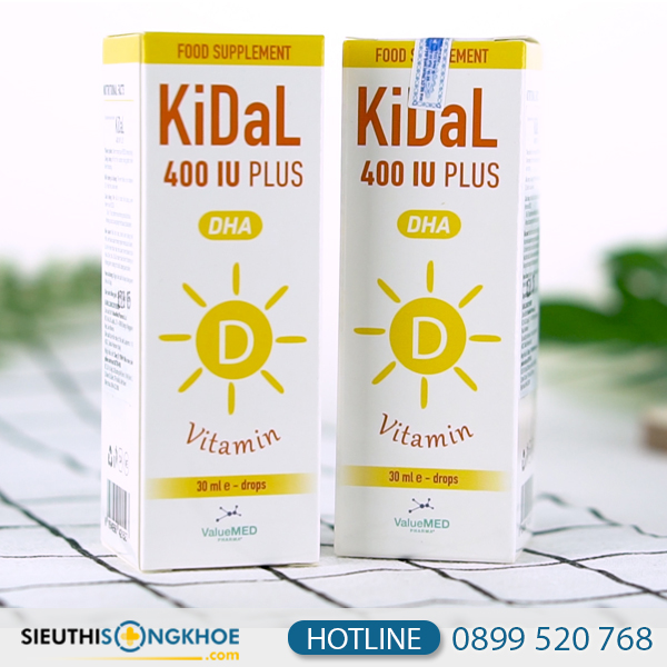 KiDal - Siro Bổ Sung Vitamin D, Giúp Xương Phát Triển