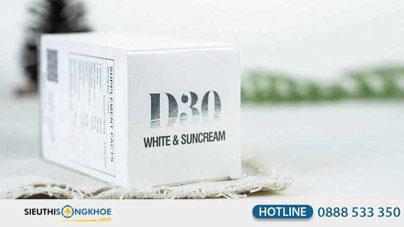 phân biệt thật giả d30 white & suncream