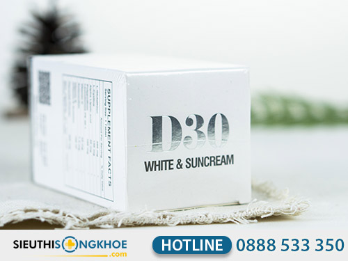 thành phần d30 white & suncream