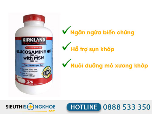 kirkland glucosamine hcl 1500 mg co tot khong