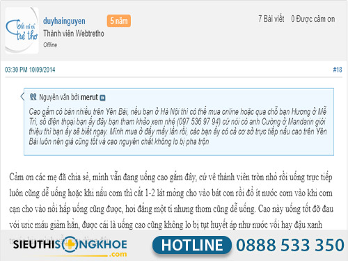 phản hồi cao gắm