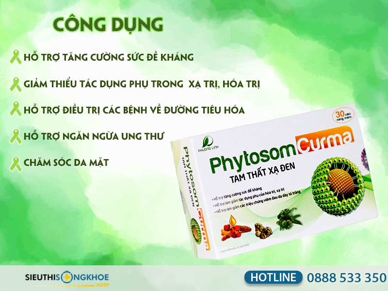 phytosom curma tam thất xạ đen học viện quân y có tốt không