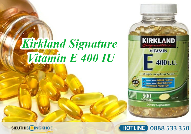 Kirkland Signature Vitamin E 400 IU có tốt không? giá bao nhiêu?
