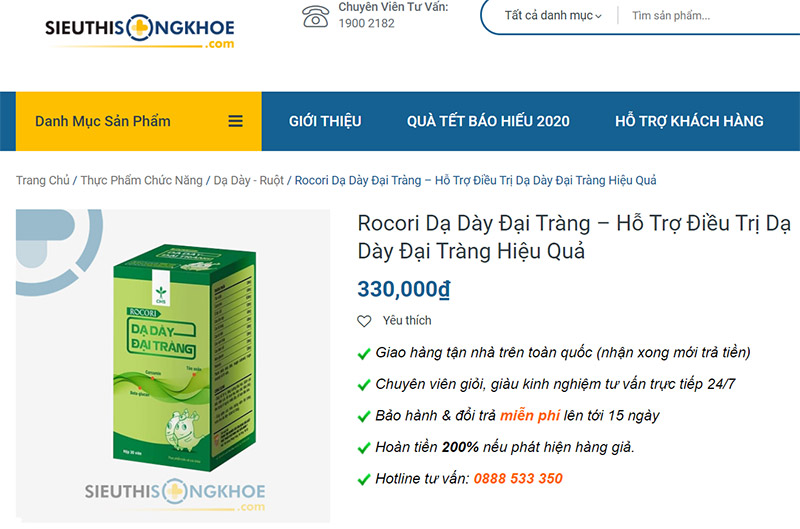 rocori dạ dày đại tràng có tốt không