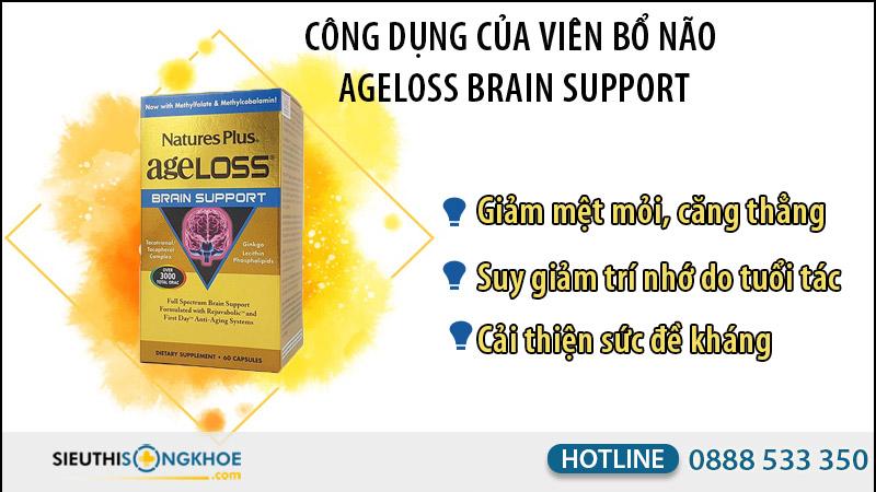 viên bổ não ageloss brain support