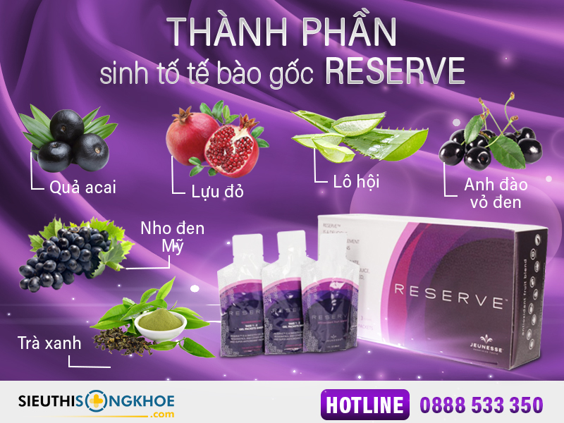 sinh tố tế bào gốc thực vật reserve