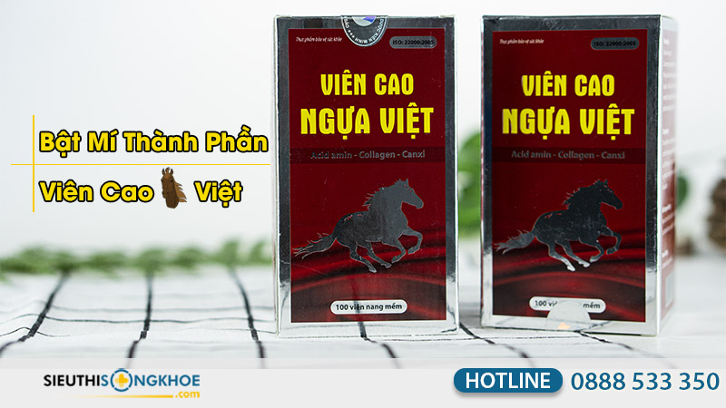 thành phần viên cao ngựa việt