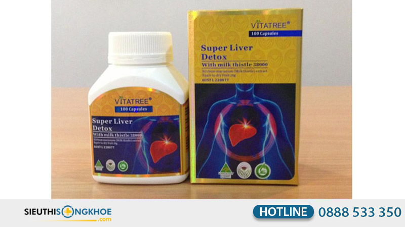 vitatree super liver detox with milk thistle 38000 co tot khong