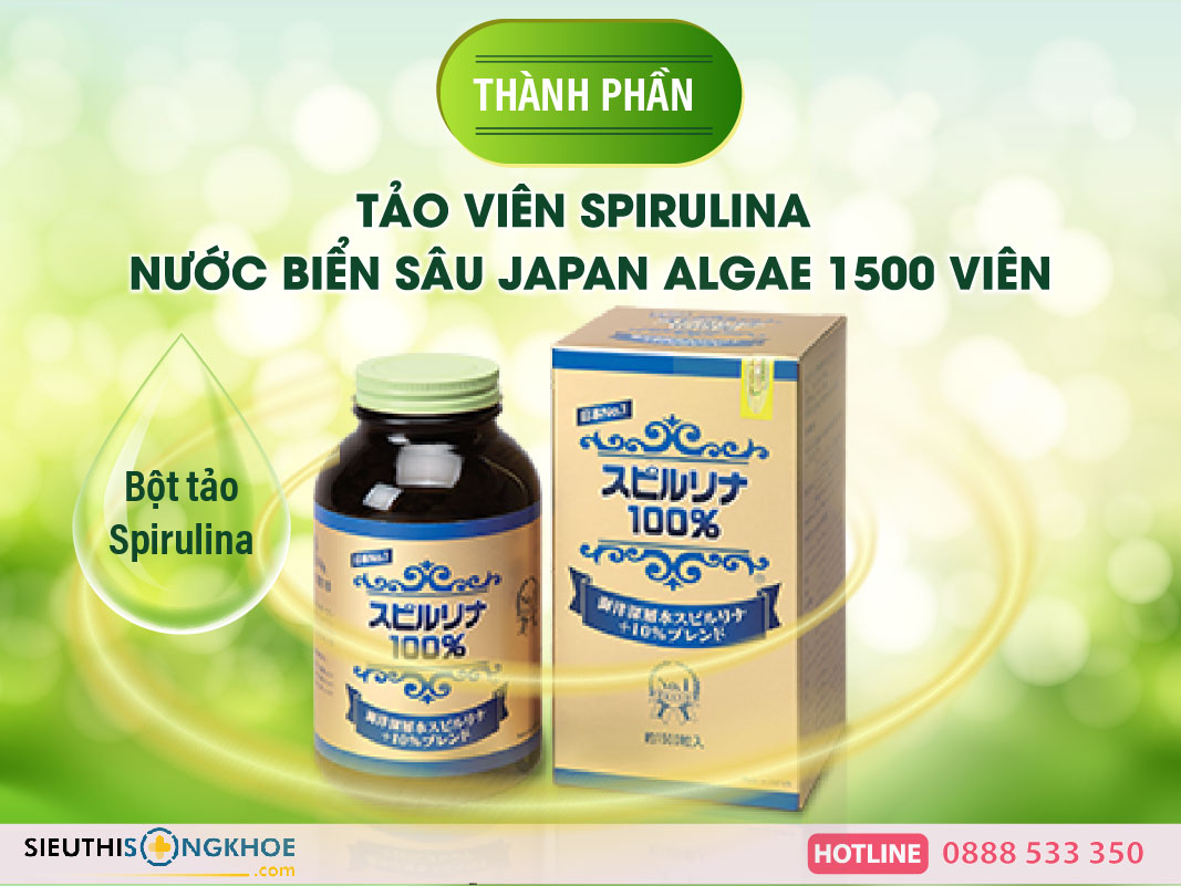 thành phần tảo spirulina nước biển sâu