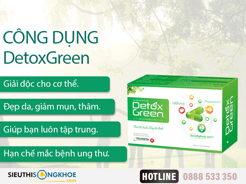 công dụng detox green