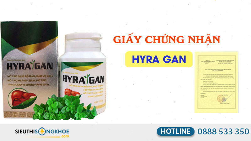 giấy chứng nhận hyra gan