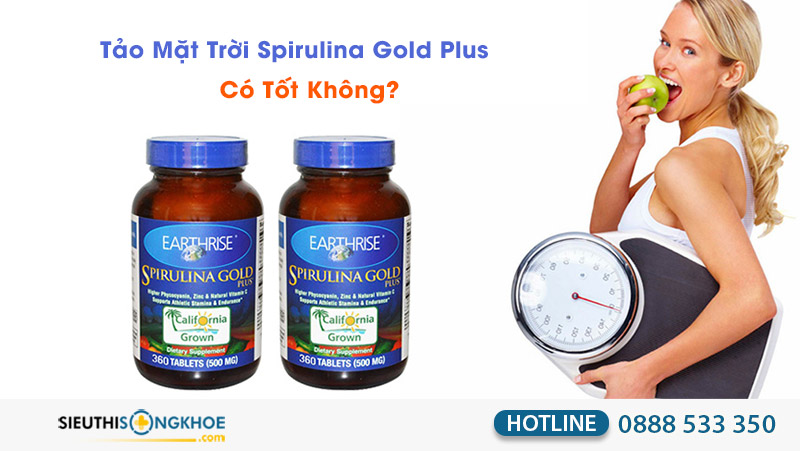 tảo mặt trời spirulina gold plus có tốt không