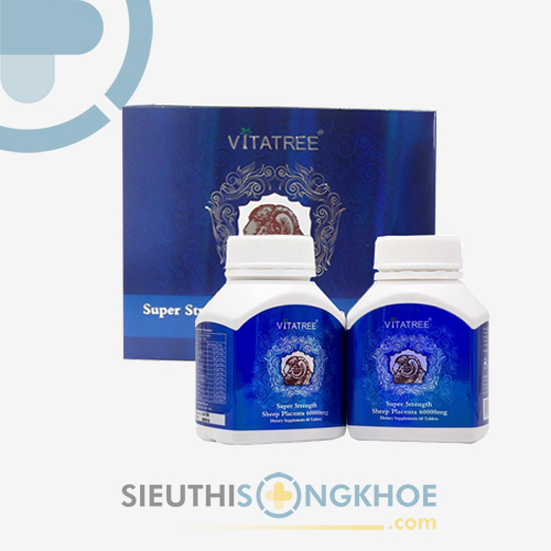Vitatree Super Strength Sheep Placenta - Viên Nhau Thai Cừu, Giúp Đẹp Da, Tăng Cường Sức Khỏe