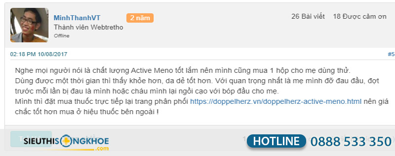 vien uong active meno co tot khong