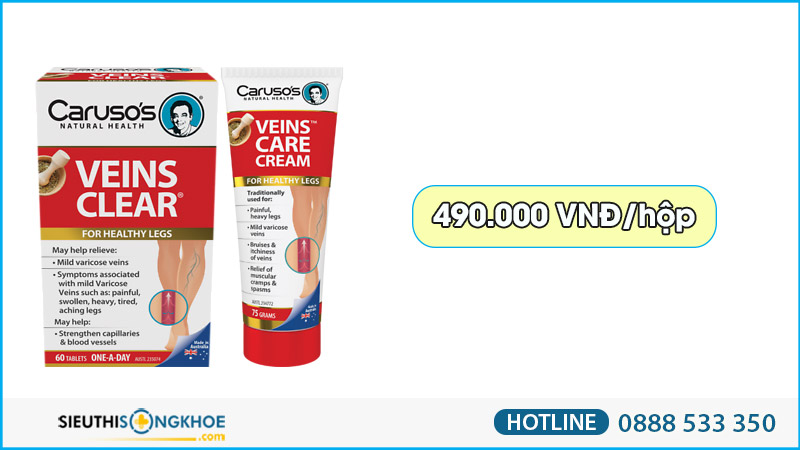 carusos veins care cream co tot khong