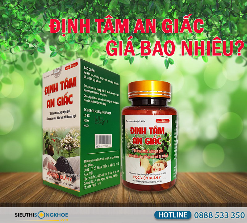 viên uống định tâm an giấc giá bao nhiêu