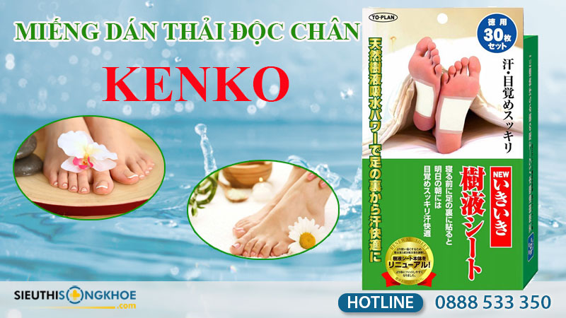 miếng dán thải độc chân Kenko