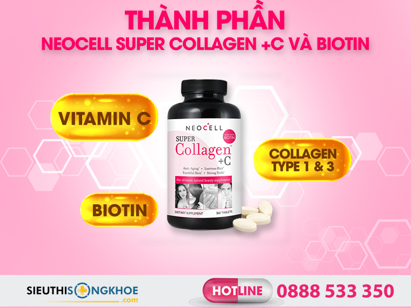 thanh phan neocell super collagen +c và biotin