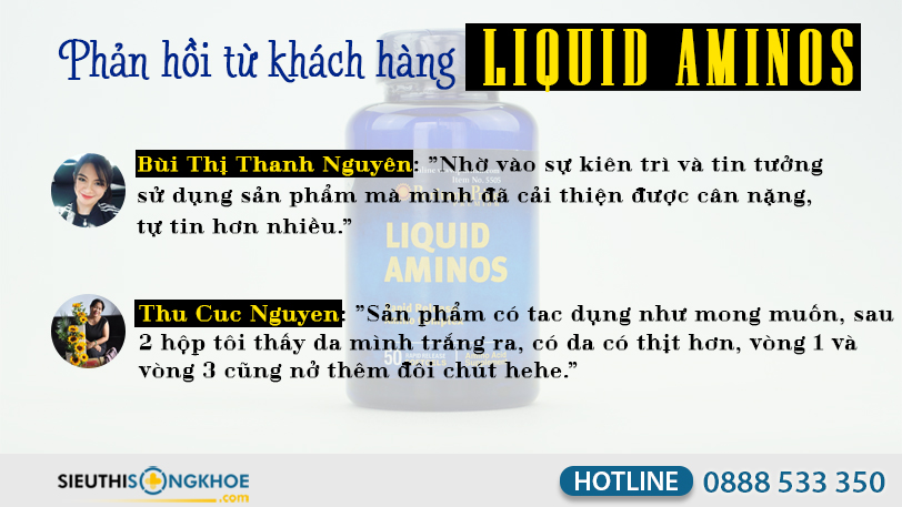 phan hoi khach hang liquid aminos