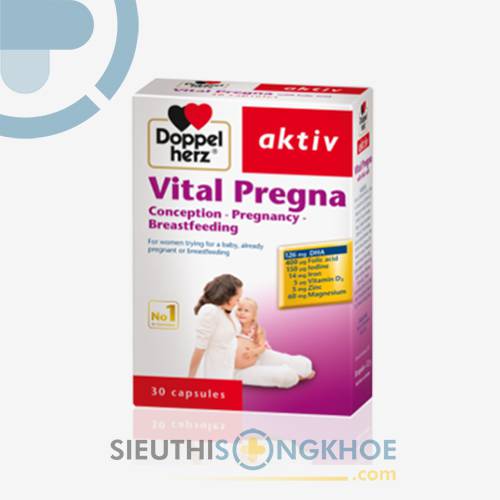 Vital Pregna - Viên Uống Bổ Sung Vitamin Khoáng Chất Cho Mẹ Bầu