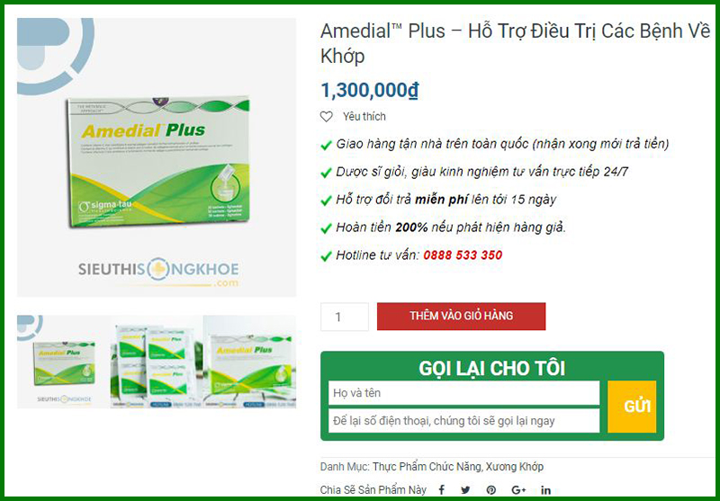 bot xuong khop amedial™ plus sieu thi song khoe