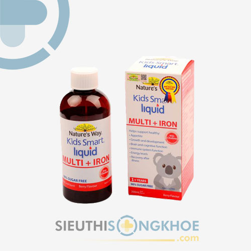 Nature's Way Kids Smart Multi Iron + Liquid - Siro Bổ Sắt Cho Trẻ