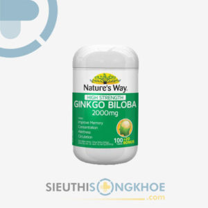 vien bo nao nature’s way ginkgo biloba 2000mg