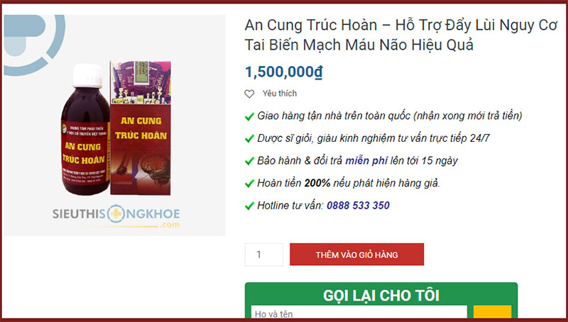 an cung truc hoan sieu thi song khoe