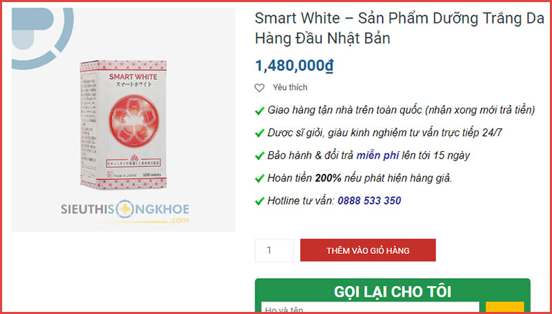 vien trang da smart white sieu thi song khoe