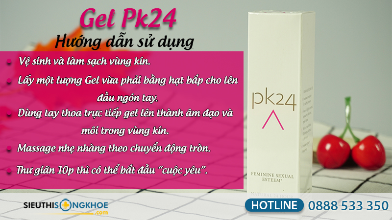 hướng dẫn sử dụng gel pk24
