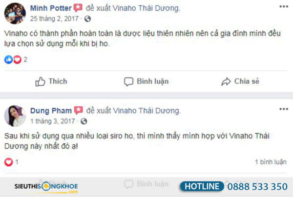 Vinaho [Chính Hãng]{35.000 vnđ} - Chuyên Gia Siro Dành Cho Họng