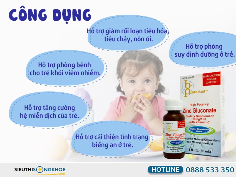 siro bo kem zinc gluconate co tot khong