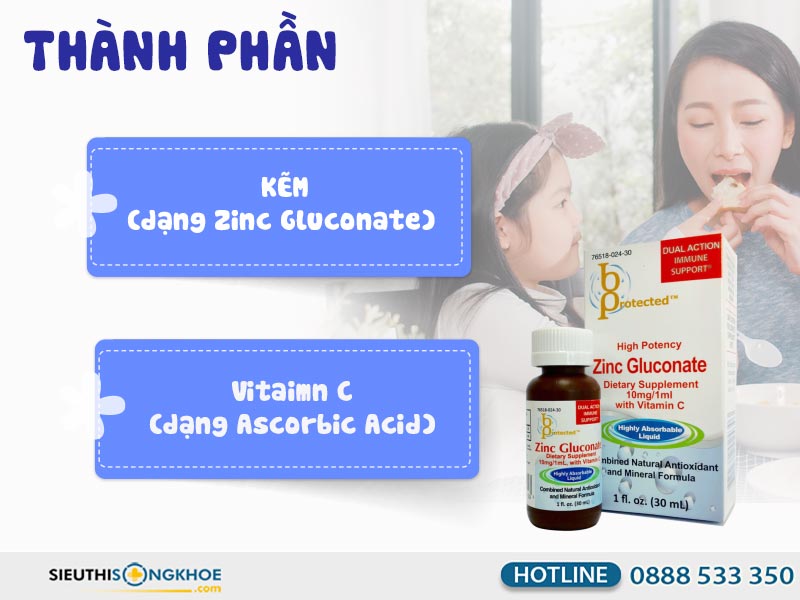 siro bo kem zinc gluconate co tot khong