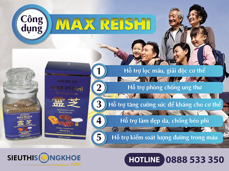 cong dung nam linh chi dang bot max reishi