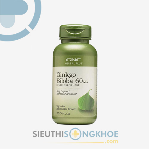 Ginkgo Biloba GNC Herbal - Viên Uống Hỗ Trợ Tăng Cường Sức Khoẻ Thần Kinh Não Bộ