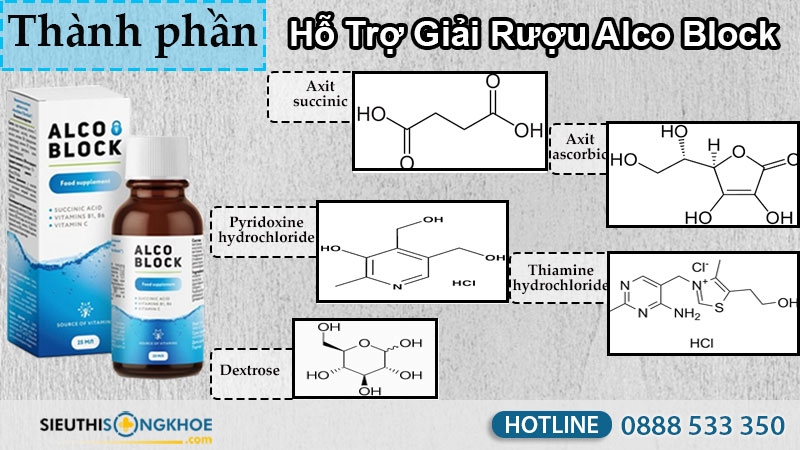 hỗ trợ giải rượu alco block có tốt không giá bao nhiêu mua ở đâu