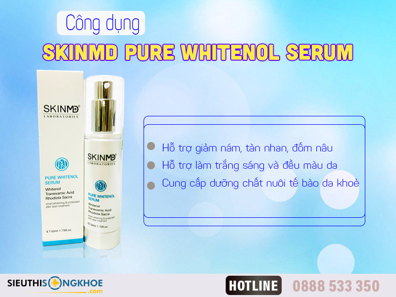 SkinMD Pure Whitenol Serum Có Tốt Không? Review Thế Nào?