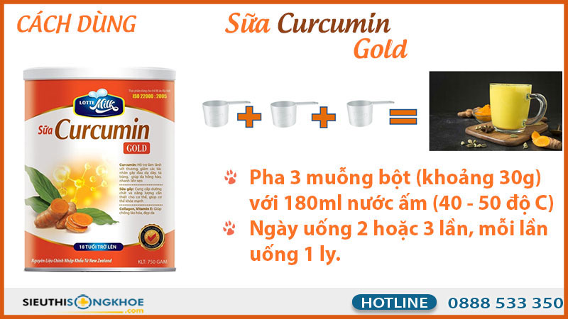 sữa curcumin gold có tốt không