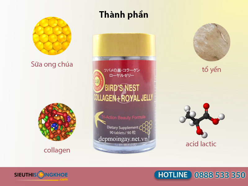 tổ yến collagen sữa ong chúa