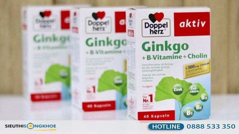 viên uống hỗ trợ bổ não Doppelherz Aktiv Ginkgo + Vitamin B + Cholin có tốt không? Giá bao nhiêu? Mua ở đâu?